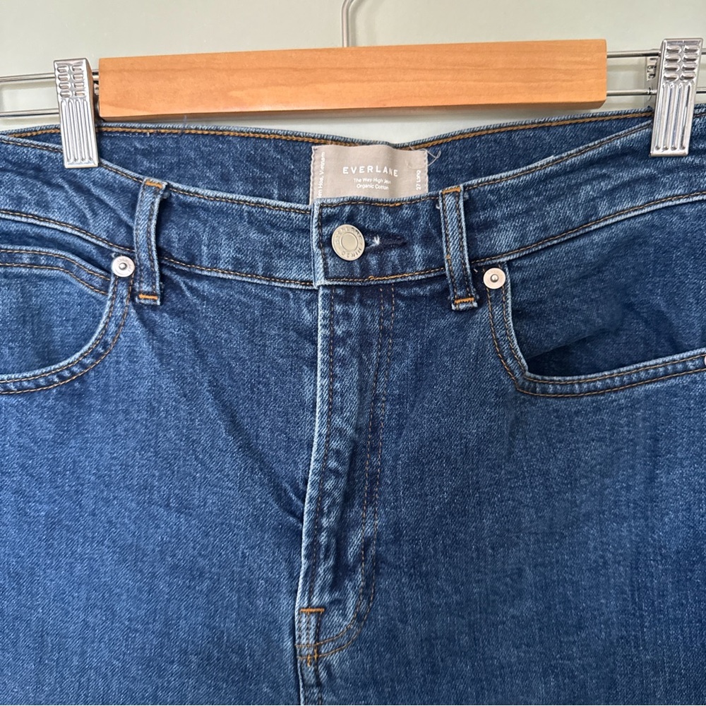 Everlane Dark Blue “The Way High” Denim Jeans - Picture 7 of 12